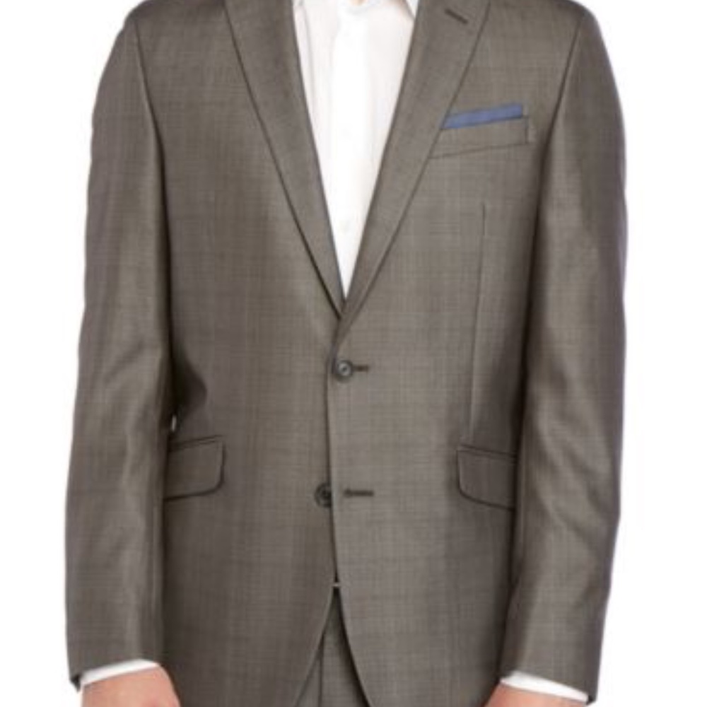 Billy London Silver Plaid Suit Separate Coat